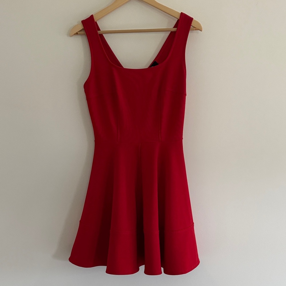 Lulu's Vibrant Red Mini Dress